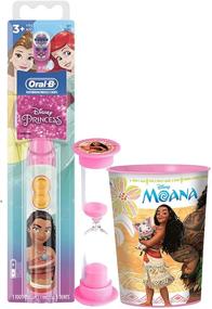 img 3 attached to 🏝️ Moana 3-Piece Oral Hygiene Set: Turbo Powered Spin Toothbrush, Timer, Rinse Cup, Gift Bag &amp; Tooth Saver Necklace - Bright Smile Bundle!