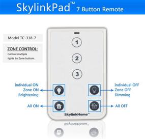 img 2 attached to SkylinkHome TC-318-7 Deluxe Wireless Lighting Remote Control - Simple, Small & Easy-to-Use Handheld Home Automation Transmitter