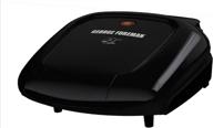 🔥 efficient black george foreman gr0040b 2-serving classic plate grill for quick grilling logo