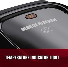 img 1 attached to 🔥 Efficient Black George Foreman GR0040B 2-Serving Classic Plate Grill for Quick Grilling