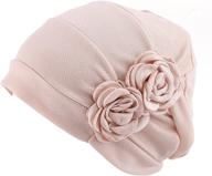 🎗️ honenna cancer patient hair loss turbans beanies flowers hats headwrap for women chemo caps headwear logo