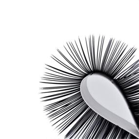 img 2 attached to 👁️ Ellipse Eyelash Extensions: Lightweight D Curl 12mm Flat Eyelash Extensions - Matte Individual Eyelashes for Salon Use