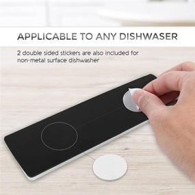 img 1 attached to 🧼 Dishwasher Magnet: Efficient Clean Dirty Sign Indicator with Non-Scratch, Easy-to-Read Slide and Sleek Design