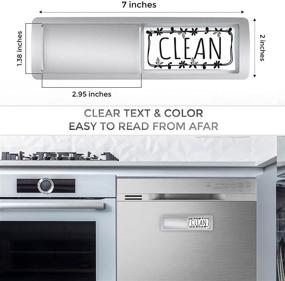 img 2 attached to 🧼 Dishwasher Magnet: Efficient Clean Dirty Sign Indicator with Non-Scratch, Easy-to-Read Slide and Sleek Design