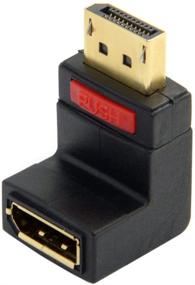 img 1 attached to 🔌 Кабельный переходник Cablecc Up Angle 90° Мужской к Женскому, расширение DP DisplayPort