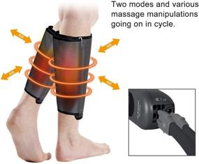img 2 attached to QUINEAR Air Compression Calf Wraps Massager for Improved Circulation and Muscle Relaxation with Handheld Controller - 2 Modes, 3 Intensities