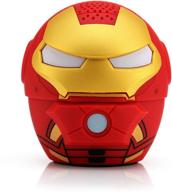 marvel avengers iron man bitty boomers - compact mini bluetooth speaker logo