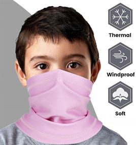 img 3 attached to Kids Balaclava Face Mask Windproof Girls' Accessories in Cold Weather