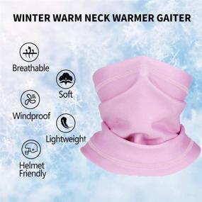 img 2 attached to Kids Balaclava Face Mask Windproof Girls' Accessories in Cold Weather