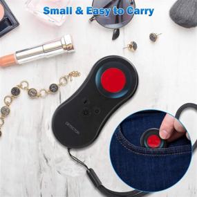 img 3 attached to Pocket-Sized Anti-Spy Camera Finder with Hidden Camera Detectors and Infrared Viewfinders - LED Device for Enhanced Security. Chargeable Anti-Theft Alarm Ideal for AirBnBs, Hotels, and Bathrooms.