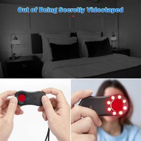 img 1 attached to Pocket-Sized Anti-Spy Camera Finder with Hidden Camera Detectors and Infrared Viewfinders - LED Device for Enhanced Security. Chargeable Anti-Theft Alarm Ideal for AirBnBs, Hotels, and Bathrooms.