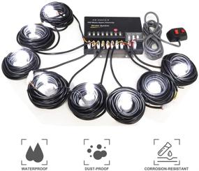 img 3 attached to 🚨 SMALLFATW Hideaway Strobe Lights Kit: 8 HID Bulbs, 16 Flashing Modes, Memory Recall, 16ft Power Cord - Ideal for Trucks and Vehicles - White Emergency Strobe Lights