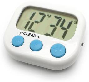 img 3 attached to 6 Pack Digital Timers for Teachers and Kids - Magnetic Back, Large LCD Display, Loud Alarm - Perfect for Classroom, Homework, Exercise - Blue and White (3 each)