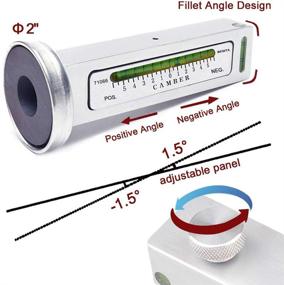 img 3 attached to Регулируемый магнитный измерительный инструмент BESITA для точной регулировки угла установки колес - идеально подходит для ремонта шин грузовиков, автомобилей и домов на колесах (1 шт.)