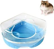 pinvnby plastic sand hamster sauna toilet sandbox with scoop for small animals - ideal for hamsters, gerbils, rats, mice, and more logo