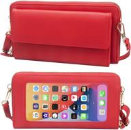 💼 screen protective crossbody wristlet wallet - women's handbags & wallets with wristlet functionality logo