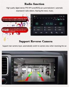 img 1 attached to Автомобильная стереосистема EinCar Double Din Android Auto Carplay с Bluetooth 7-дюймовый сенсорный экран GPS-навигатор Автомобильный аудиоприемник FM/AM/RDS Радио Видео Мультимедиа 2G RAM 32 ROM Поддержка входа камеры AUX-In WiFi