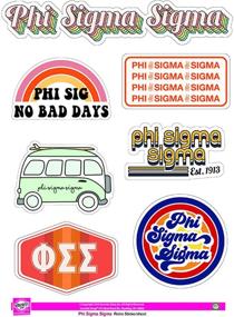 img 1 attached to Phi Sigma Sticker Sheet Retro
