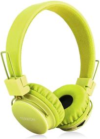 img 4 attached to Kids Bluetooth Headphones Foldable Volume Limiting Wireless/Wired Stereo On Ear HD Headset With SD Card FM Radio In-Line Volume Control Microphone For Children Adults (Green)