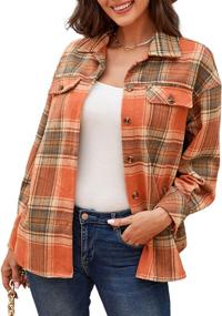 img 4 attached to Womens Collar Fleece Oversized Outerwear Women's Clothing in Coats, Jackets & Vests