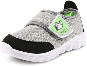 img 4 attached to 👟 XIPAI Lightweight Toddler Kid's Cute Casual Mesh Strap Sneakers for Boys and Girls - Walking Athletic Shoes