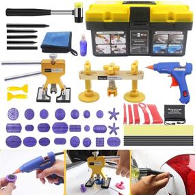 img 4 attached to 🚗 Anyyion 54pcs Car Body Paintless Dent Repair Kits - Professional Car Clip Removal Tool Set
