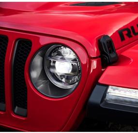img 1 attached to RT-TCZ 2018 Jeep Wrangler JL Mesh Grille Grill Insert Headlight Turn Light Cover Trim(Matte Black)