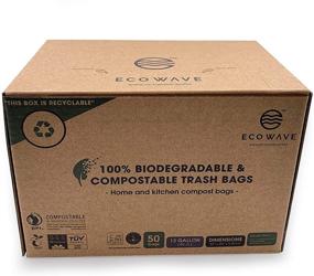 img 3 attached to 🌱 ECO WAVE 100% Compostable Trash Bags: Sustainable Solution for 13 Gallon Waste, 50 Bags