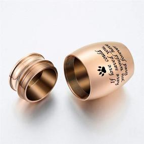 img 3 attached to 🐾 XIUDA Stainless Steel Small Cremation Urns: Mini Dog Paw Keepsake Urn for Pet Ashes- Durable Ashes Holder for Dog/Cat Ashes