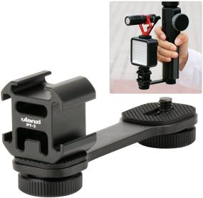 img 4 attached to 🔌 Ulanzi PT-3 Triple Cold Shoe Mounts Plate for DJI OSMO Mobile 2/Zhiyun Smooth 4/Feiyu Vimble 2 - Enhance Your Gimbal Stabilizer with Microphone & LED Video Light Stand Extension