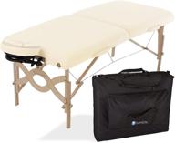 🧘 earthlite avalon portable massage table package with reiki endplate, premium flex-rest face cradle &amp; strata cushion, plus carry case (30”x73”) logo