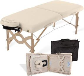 img 3 attached to 🧘 EARTHLITE Avalon Portable Massage Table Package with Reiki Endplate, Premium Flex-Rest Face Cradle &amp; Strata Cushion, plus Carry Case (30”x73”)