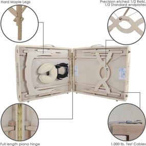 img 2 attached to 🧘 EARTHLITE Avalon Portable Massage Table Package with Reiki Endplate, Premium Flex-Rest Face Cradle &amp; Strata Cushion, plus Carry Case (30”x73”)