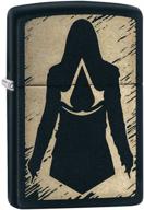 🔥 stylish zippo assassin's creed lighters: set the perfect flame with iconic design logo