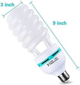 img 3 attached to 🌞 Лампочка SLOW DOLPHIN CFL Full Spectrum: 4 x 105W 5500K Дневной свет для студии фотосъемки (4 шт.)