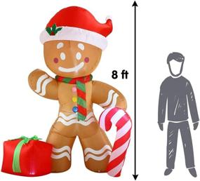 img 1 attached to Joiedomi Inflatable Decoration Gingerbread Self Inflatable