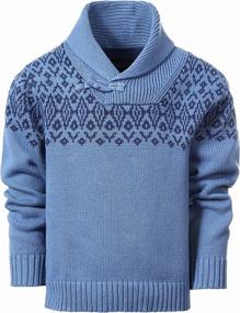 img 4 attached to 👕 Boys' Gioberti Knitted Sweater Pullover with Closure - Sweaters for Boys' Clothing