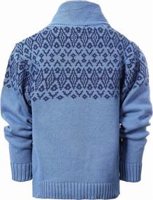 img 3 attached to 👕 Boys' Gioberti Knitted Sweater Pullover with Closure - Sweaters for Boys' Clothing