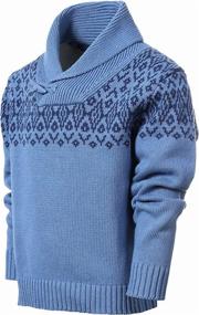 img 2 attached to 👕 Boys' Gioberti Knitted Sweater Pullover with Closure - Sweaters for Boys' Clothing