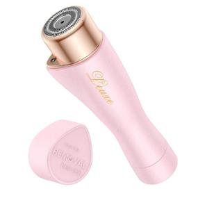 img 4 attached to 💆 Leuxe Painless Facial Hair Remover for Women - Waterproof Shaver Razor with LED Light for Peach Fuzz, Fine Hair Removal on Chin, Cheek, Upper Lip