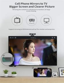 img 1 attached to 📺 MiraScreen D7 5G Wireless WiFi Display Dongle: Stream HD Content from iOS/Android/Windows to TV/Projector/Car Screen
