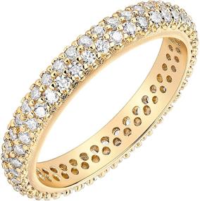 img 4 attached to 💎 PAVOI Sterling Eternity Jewelry with Zirconia Plating - Women's Collection