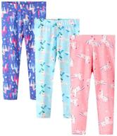 👗 premium 3-pack set: girls' cotton leggings for stylish & comfy everyday wear logo