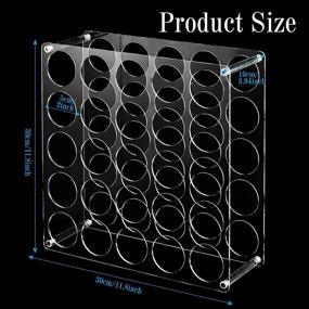 img 3 attached to Storage 25 Holes Acrylic Organizer Multiple