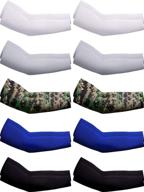 🆒 stay cool and protected with 10 pairs of uv protection cooling arm sleeves for adults and children logo