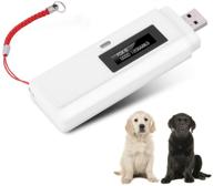 portable pet tracking finder: microchip scanner with rfid 134.2khz support iso11784 / 11785 fdx-b and emid, usb charger logo