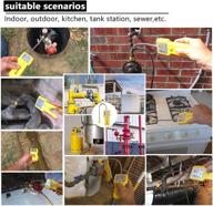 y201 portable propane methane natural gas leak detector: find fuel, lpg, lng, butane, sewer gas leaks with sound & visual alarm. flexible sensor probe. logo