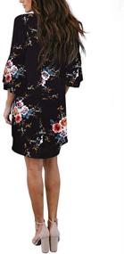 img 2 attached to BELONGSCI Womens Dress V Neck Sleeve Women's Clothing and Dresses