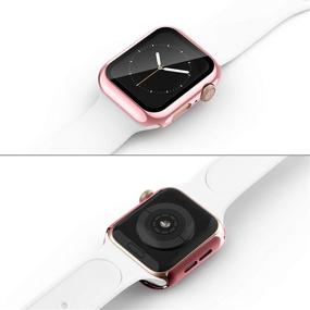 img 1 attached to Чехол AVIDDA в комплекте с закаленным стеклом для экрана для Apple Watch 38 мм серии 3/2/1: Полное покрытие ультратонкой оболочкой - Улучшенная защита для iWatch 38 мм!