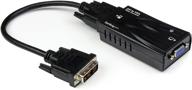 startech.com dvi to vga high resolution video converter - black (dvi2vgacon) logo